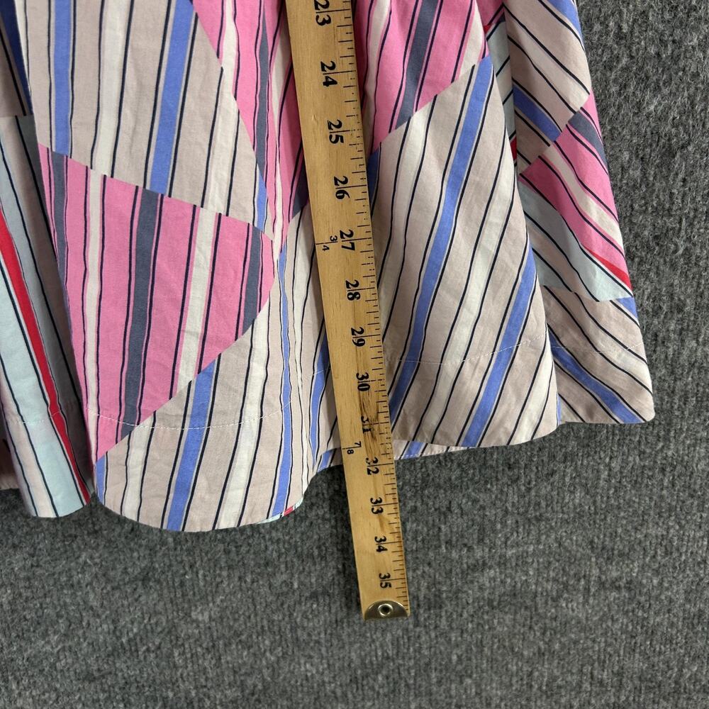 Anthropologie Dress Small V Neck Striped Mini Sundress Summer Vacation Retro Boh - Picture 13 of 13